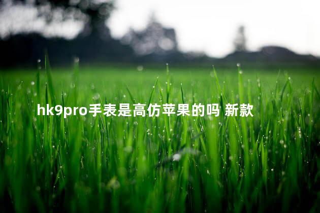 hk9pro手表是高仿苹果的吗 新款hk9pro的颜色和功能